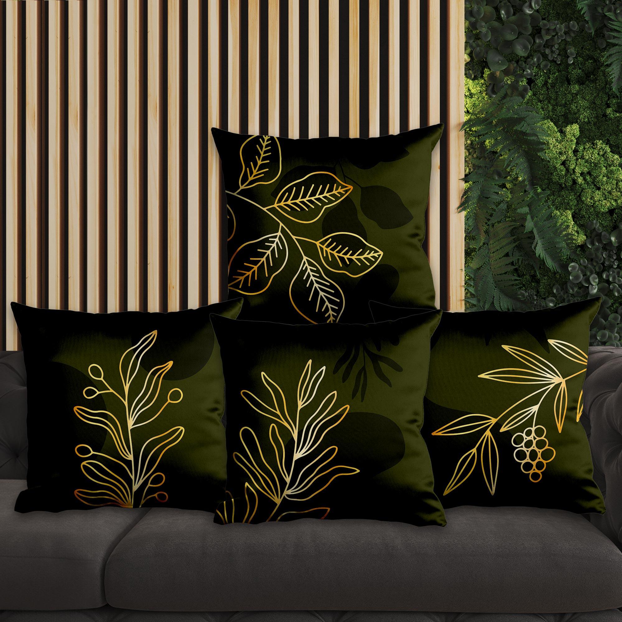 eJOYA Çiçek Tasarımlı 4'lü Yastık İçi Ve Kırlent Kılıfı 45cm 113753