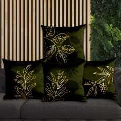 eJOYA Çiçek Tasarımlı 4'lü Yastık İçi Ve Kırlent Kılıfı 45cm 113753