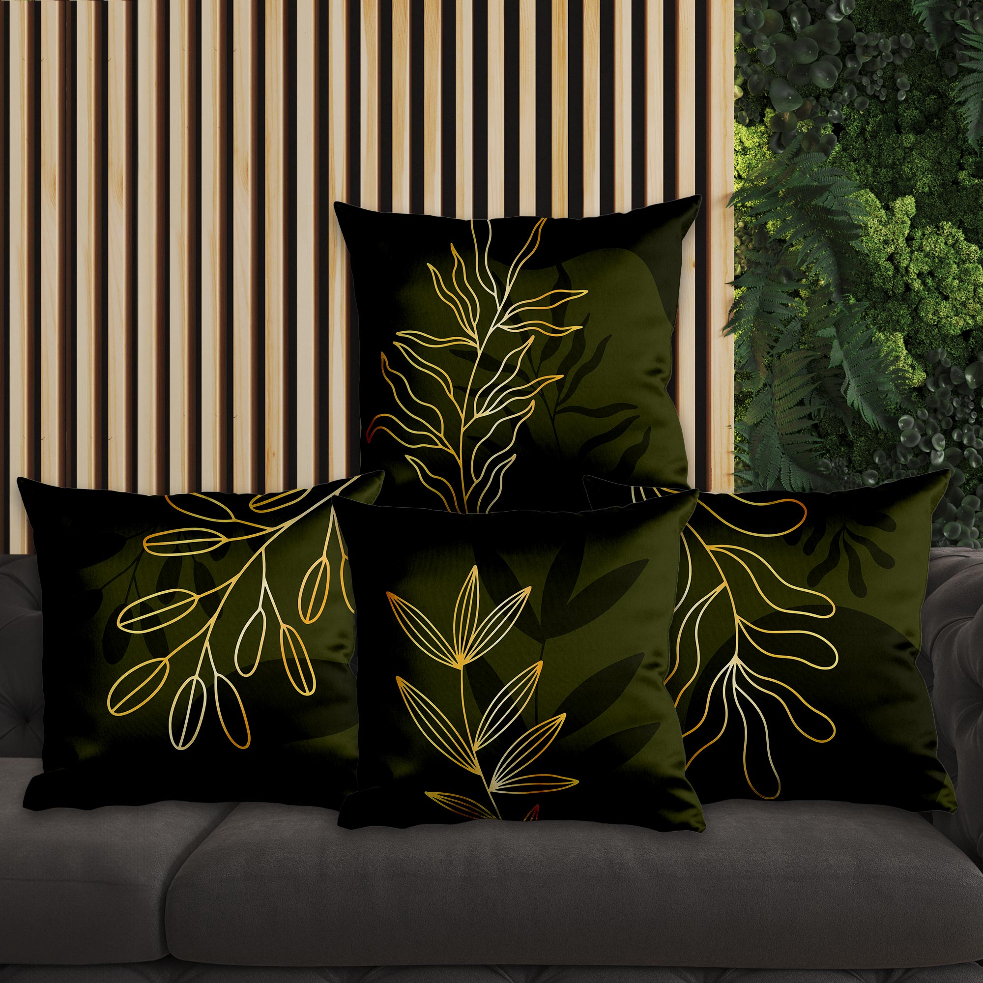 eJOYA Çiçek Tasarımlı 4'lü Yastık İçi Ve Kırlent Kılıfı 45cm 113754