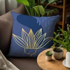 eJOYA Çiçek Tasarımlı 4'lü Yastık İçi Ve Kırlent Kılıfı 45cm 113756