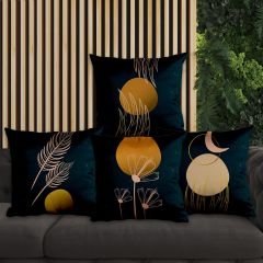 eJOYA Çiçek Tasarımlı 4'lü Yastık İçi Ve Kırlent Kılıfı 45cm 113757