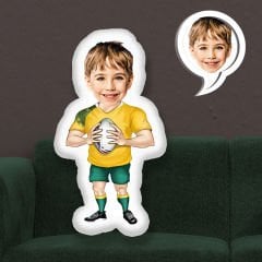eJOYA Kişiye Özel Fotoğraflı Rugby Futbolcusu Yastık 115489
