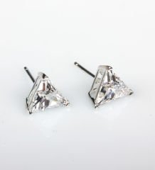 eJOYA 10x10mm Zirkon Tektaş Küpe 83857