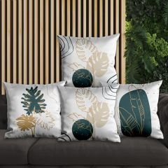 eJOYA Çiçek Tasarımlı 4'lü Yastık İçi Ve Kırlent Kılıfı 45cm 113760