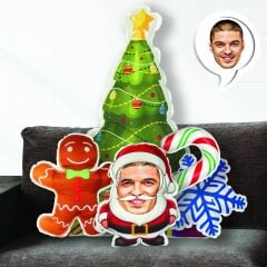 eJOYA Kişiye Özel Fotoğraflı Yeni Yıl Peluş Yastık Seti 116226