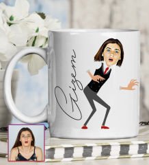 eJOYA Kişiye Özel Karikatür Tasarım Kupa Bardak 95762