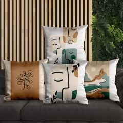 eJOYA Modern Tasarımlı 4'lü Yastık İçi Ve Kırlent Kılıfı 45cm 113762