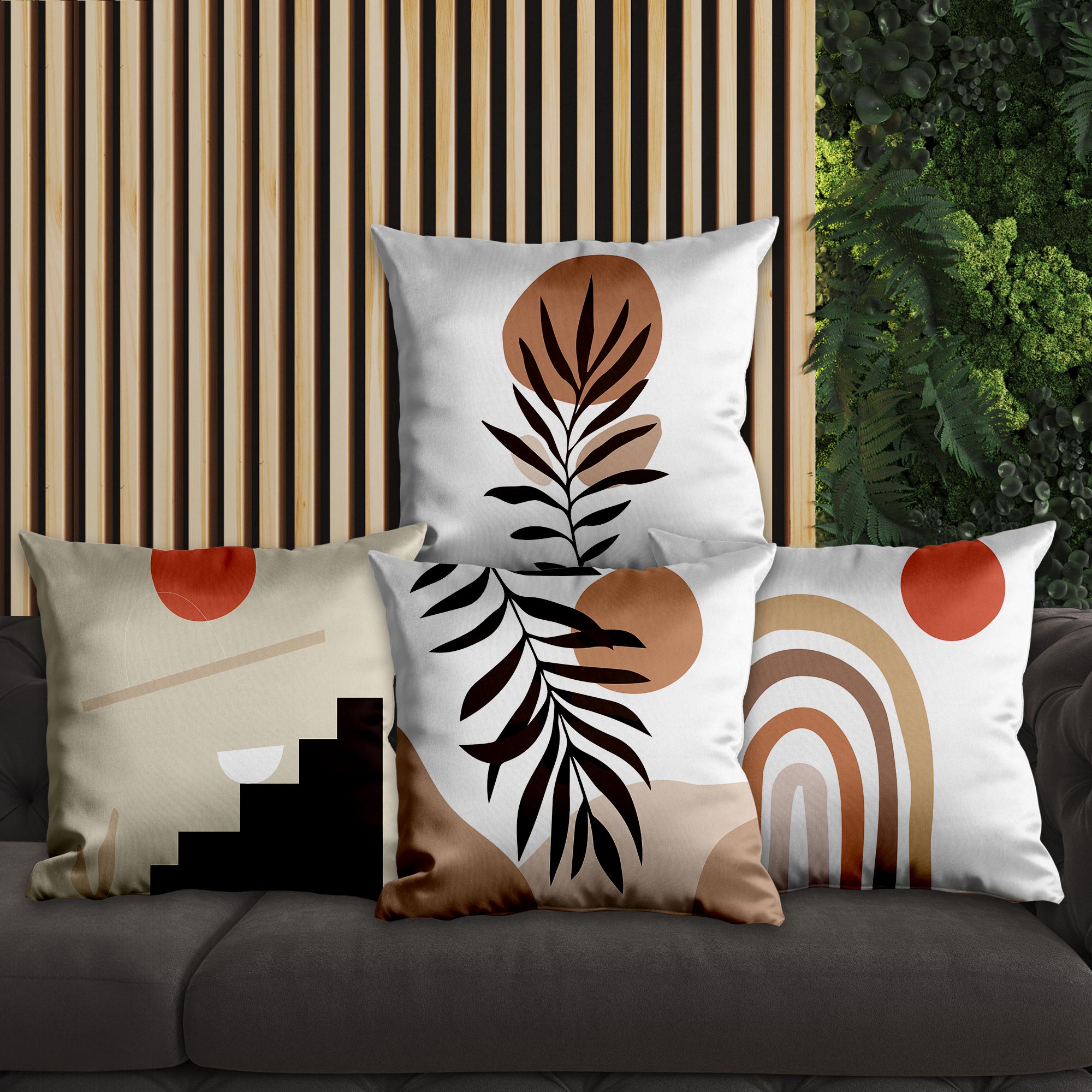 eJOYA Modern Tasarımlı 4'lü Yastık İçi Ve Kırlent Kılıfı 45cm 113764