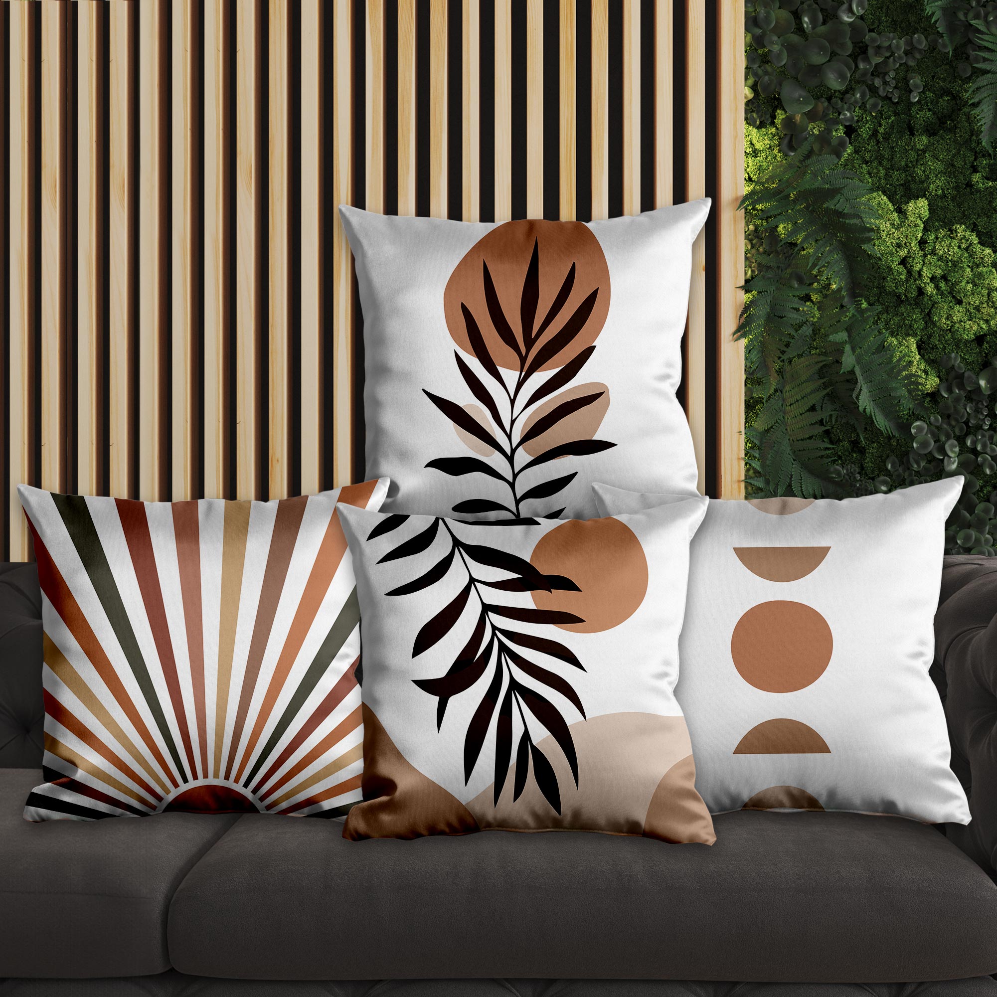 eJOYA Modern Tasarımlı 4'lü Yastık İçi Ve Kırlent Kılıfı 45cm 113765