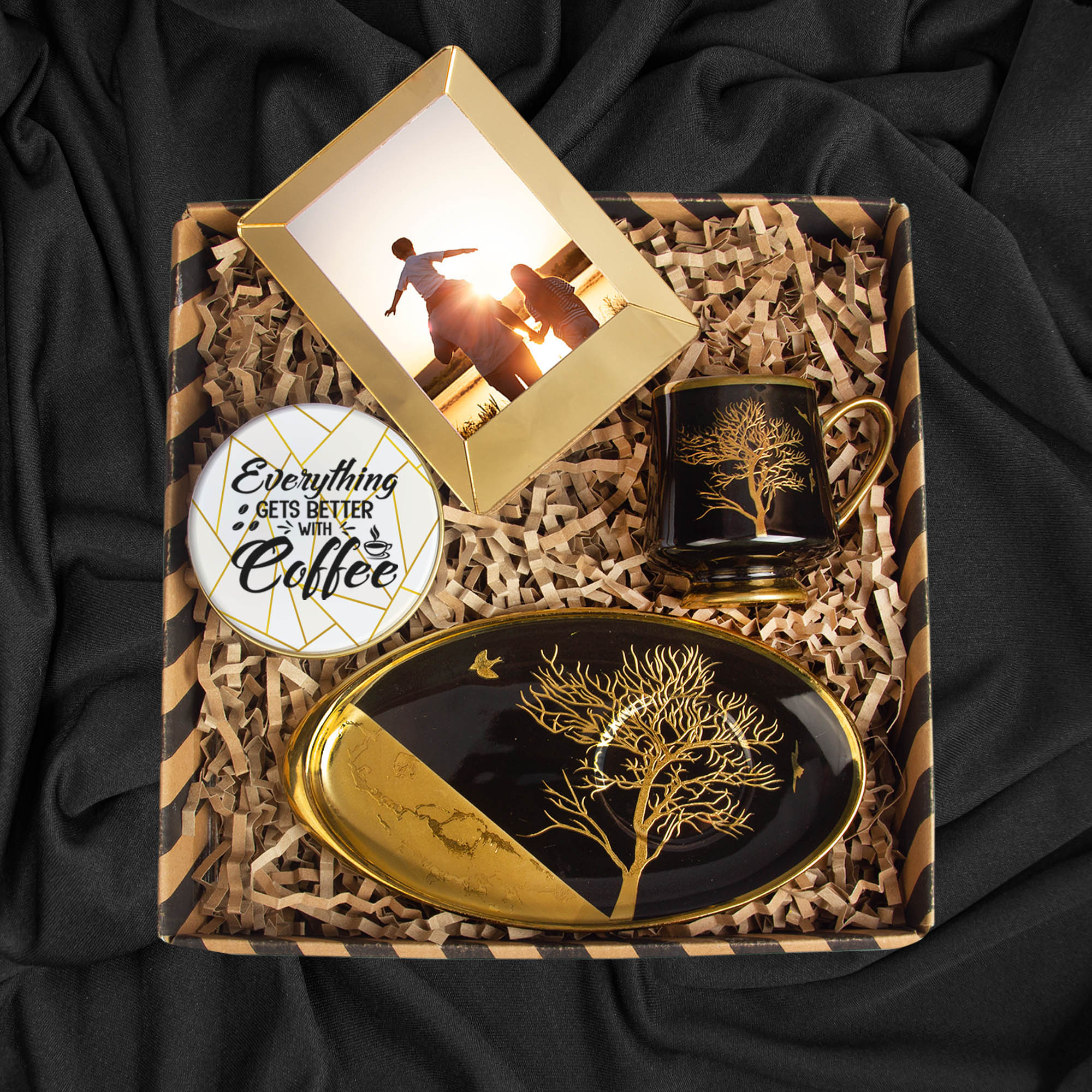 eJOYA Kişiye Özel Fotoğraflı Türk Kahvesi Fincanı Mum ve Fotoğraflık Hediye Seti 115991