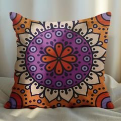 eJOYA Geleneksel Mandala Tasarımlı 4'lü Yastık İçi Ve Kırlent Kılıfı 45cm 113768