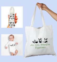 eJOYA Bebeklere Özel Çantasında Kişiye Özel Zıbın Ve Biberon Bebek Hediye Seti 110004