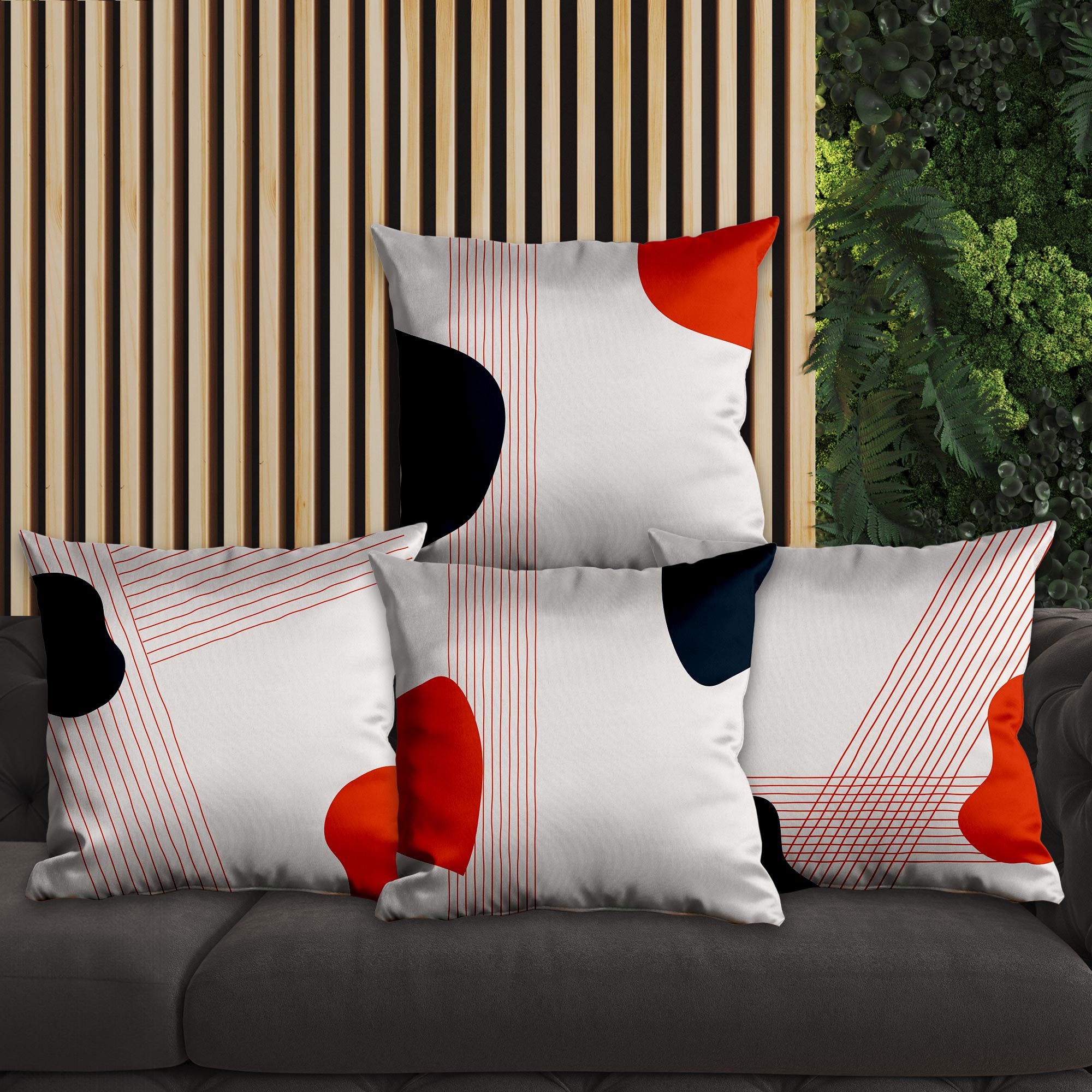 eJOYA Modern Tasarımlı 4'lü Yastık İçi Ve Kırlent Kılıfı 45cm 113776
