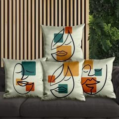 eJOYA Modern Tasarımlı 4'lü Yastık İçi Ve Kırlent Kılıfı 45cm 113778