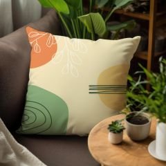 eJOYA Çiçek Tasarımlı 4'lü Yastık İçi Ve Kırlent Kılıfı 45cm 113780