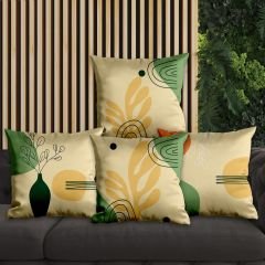 eJOYA Çiçek Tasarımlı 4'lü Yastık İçi Ve Kırlent Kılıfı 45cm 113780