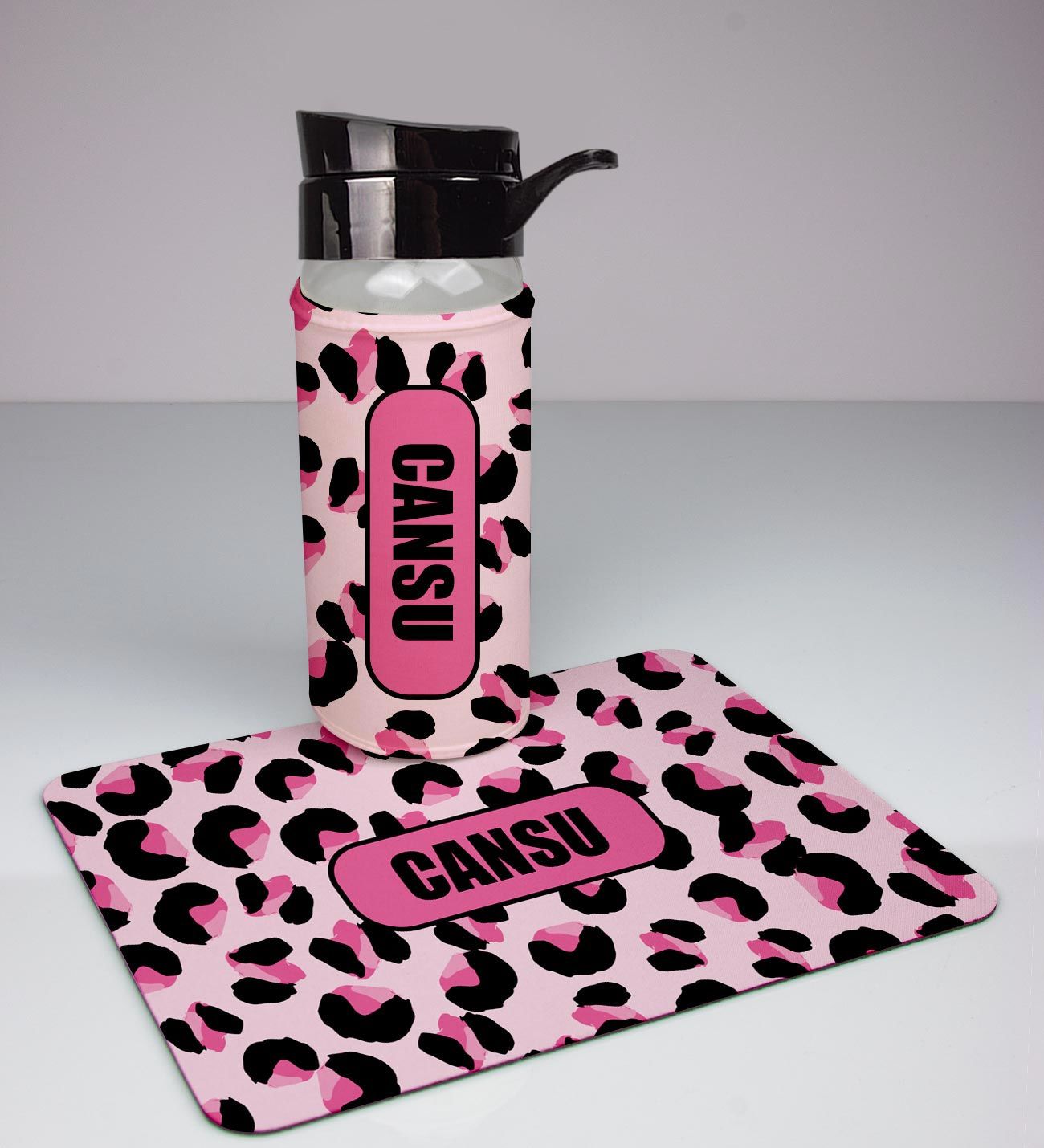 eJOYA Kişiye Özel Kamuflaj Tasarım Cam Matara Ve Mousepad Ofis Hediye Seti 94375