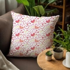 eJOYA Kalp Tasarımlı 4'lü Yastık İçi Ve Kırlent Kılıfı 45cm 113781