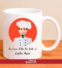 eJOYA Kişiye Özel Mesajlı Erkek Aşçı Kupa Bardak 81141