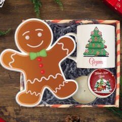 eJOYA Kişiye Özel Kupa Bardak & Yeni Yıl Kurabiyesi Yastık & Yılbaşı Mumu Yeni Yıl Hediye Kutusu 116238