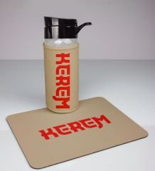 eJOYA Kişiye Özel Tasarım Cam Matara Ve Mousepad Ofis Hediye Seti 94378