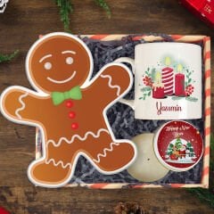 eJOYA Kişiye Özel Kupa Bardak & Yeni Yıl Kurabiyesi Yastık & Yılbaşı Mumu Yeni Yıl Hediye Kutusu 116240