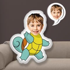 eJOYA Kişiye Özel Fotoğraflı Squirtle Pokemon Yastık 115246