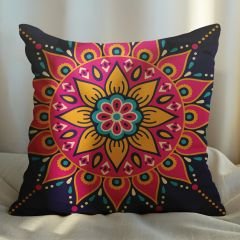 eJOYA Geleneksel Mandala Tasarımlı 4'lü Yastık İçi Ve Kırlent Kılıfı 45cm 113786