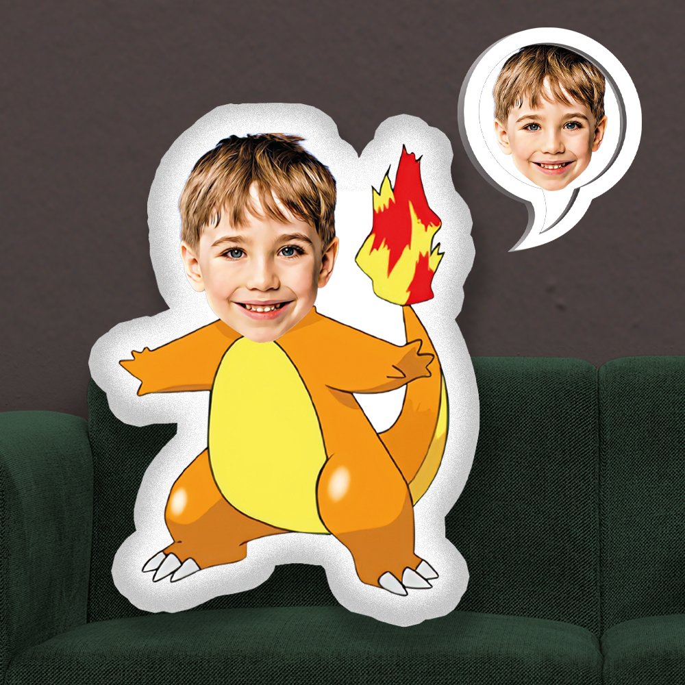 eJOYA Kişiye Özel Fotoğraflı Charmander Pokemon Yastık 115247