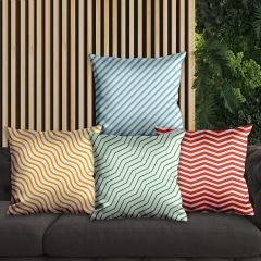 eJOYA Çizgisel Tasarımlı 4'lü Yastık İçi Ve Kırlent Kılıfı 45cm 113789