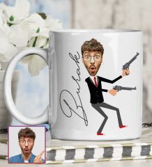 eJOYA Kişiye Özel Karikatür Tasarım Kupa Bardak 95791