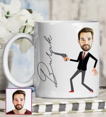 eJOYA Kişiye Özel Karikatür Tasarım Kupa Bardak 95792