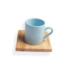 eJOYA Ahşap Kutusunda Kişiye Özel Harfli Türk Kahvesi Fincanı Mum Kolonya ve Melek Biblo Hediye Seti 116017