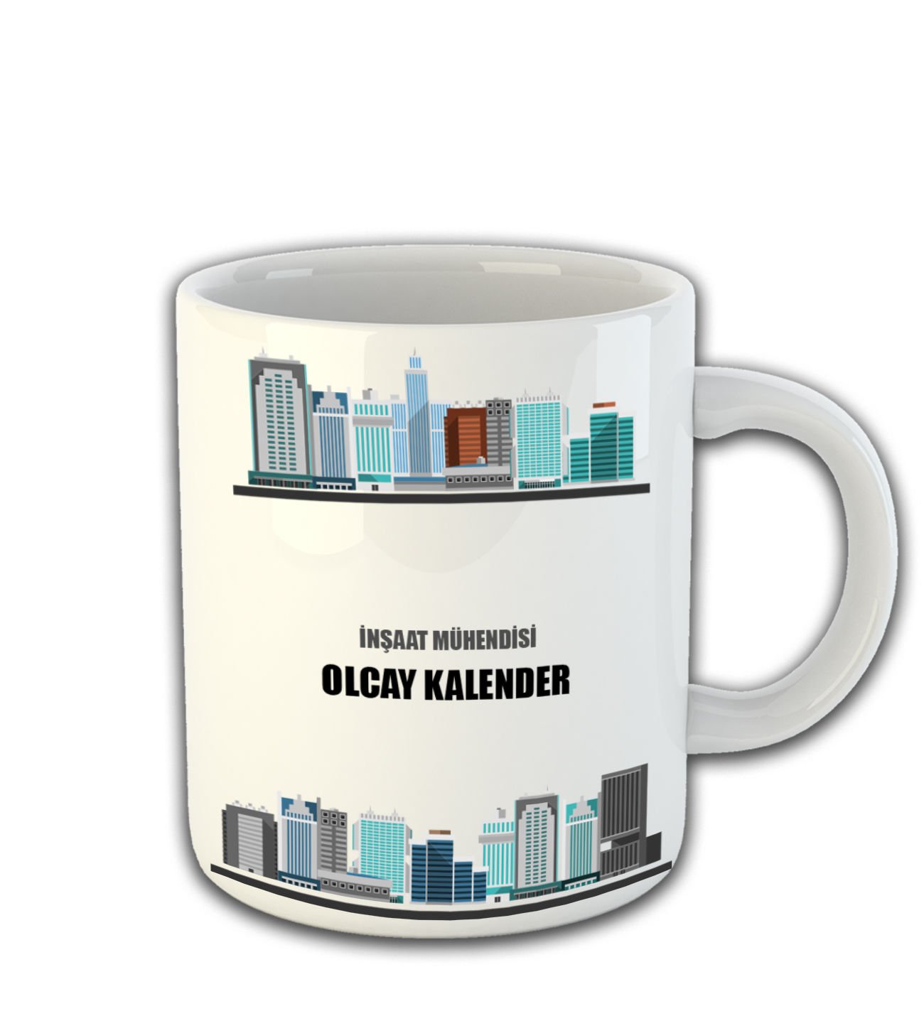 eJOYA Kişiye Özel İnşaat Mühendisi Temalı Kupa Bardak 81454