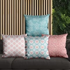eJOYA Çiçek Tasarımlı 4'lü Yastık İçi Ve Kırlent Kılıfı 45cm 113794
