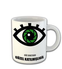 eJOYA Kişiye Özel Göz Doktoru Temalı Kupa Bardak 81462