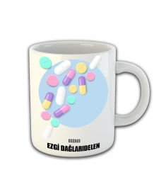 eJOYA Kişiye Özel Eczacı Temalı Kupa Bardak 81464