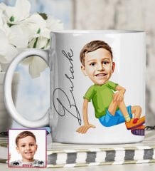 eJOYA Kişiye Özel Karikatür Tasarım Kupa Bardak 95804