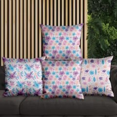 eJOYA Çiçek Tasarımlı 4'lü Yastık İçi Ve Kırlent Kılıfı 45cm 113804