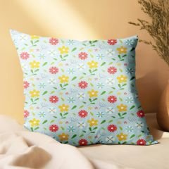 eJOYA Çiçek Tasarımlı 4'lü Yastık İçi Ve Kırlent Kılıfı 45cm 113805