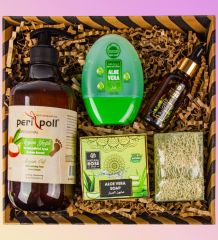 eJOYA Doğal Sabun & Aloe-vera Gel & Peripol Ayak Argan Bakım Yağı & Lifli Sabun & Argan Yağı Kozmetik Hediye Kutusu 110926