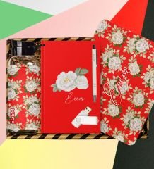 eJOYA Kişiye Özel Defter & Kalem & Matara & Mouse Pad & USB Bellek Hediye Kutusu 112962