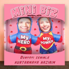 eJOYA  MiniBiz Hero Kişiye Özel Fotoğraflı İkili Yastık Seti 116252