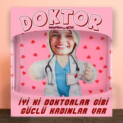 eJOYA  MiniBiz Hero Kişiye Özel Fotoğraflı Kadınlar Günü Peluş Yastık  116255