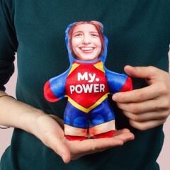 eJOYA  MiniBiz Hero Kişiye Özel Fotoğraflı Kadınlar Günü Peluş Yastık  116255