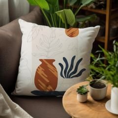 eJOYA Kaktüs Tasarımlı 4'lü Yastık İçi Ve Kırlent Kılıfı 45cm 113815