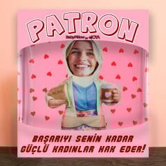 eJOYA  MiniBiz Hero Kişiye Özel Fotoğraflı Kadınlar Günü Peluş Yastık  116257