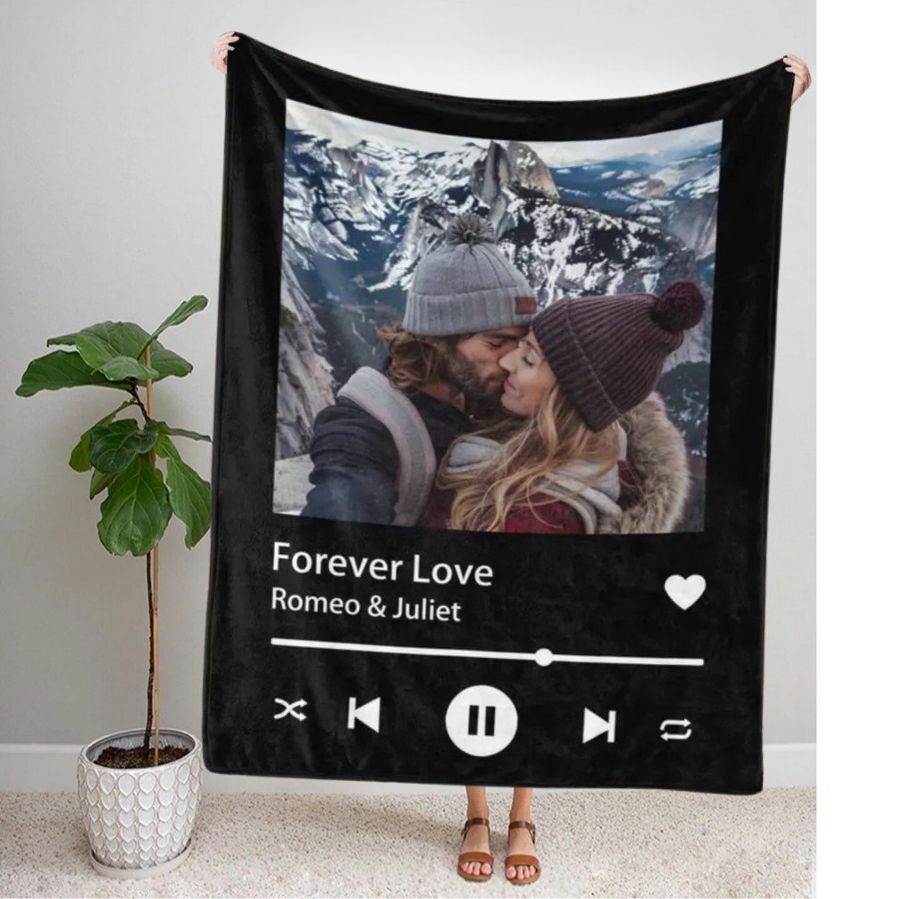 eJOYA Kişiye Özel Spotify Tasarım TV Battaniyesi 116261