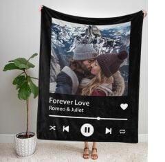 eJOYA Kişiye Özel Spotify Tasarım TV Battaniyesi 116261