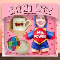 eJOYA  MiniBiz Kişiye Özel Fotoğraflı Süper Kadın Temalı Hediye Kutusu 116262